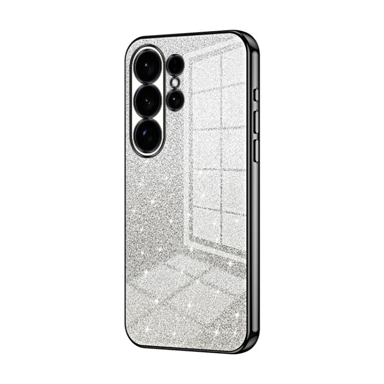 Gradient Glitter Powder Electroplated Phone Case, For Samsung Galaxy S26+ 5G, For Samsung Galaxy S26 Edge 5G, For Samsung Galaxy S26 Ultra 5G, For Samsung Galaxy S26 5G, For Samsung Galaxy S25 FE 5G, For Samsung Galaxy S25 5G