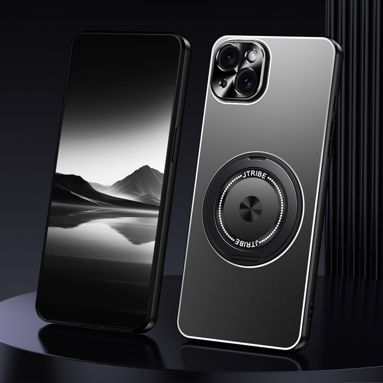 Rotating Holder Frosted Metal Phone Case