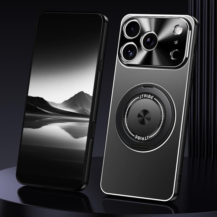 Rotating Holder Frosted Metal Phone Case