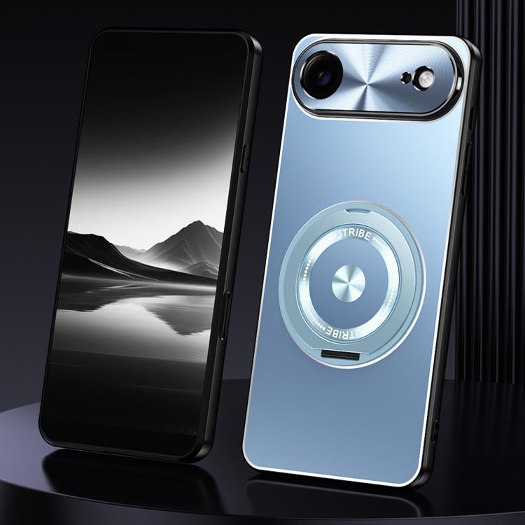 Rotating Holder Frosted Metal Phone Case
