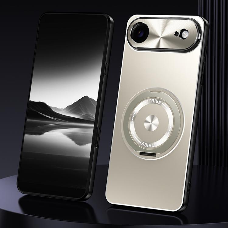 Rotating Holder Frosted Metal Phone Case