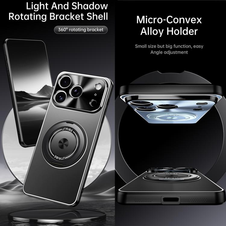 Rotating Holder Frosted Metal Phone Case