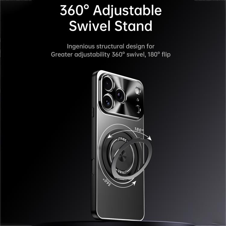 Rotating Holder Frosted Metal Phone Case