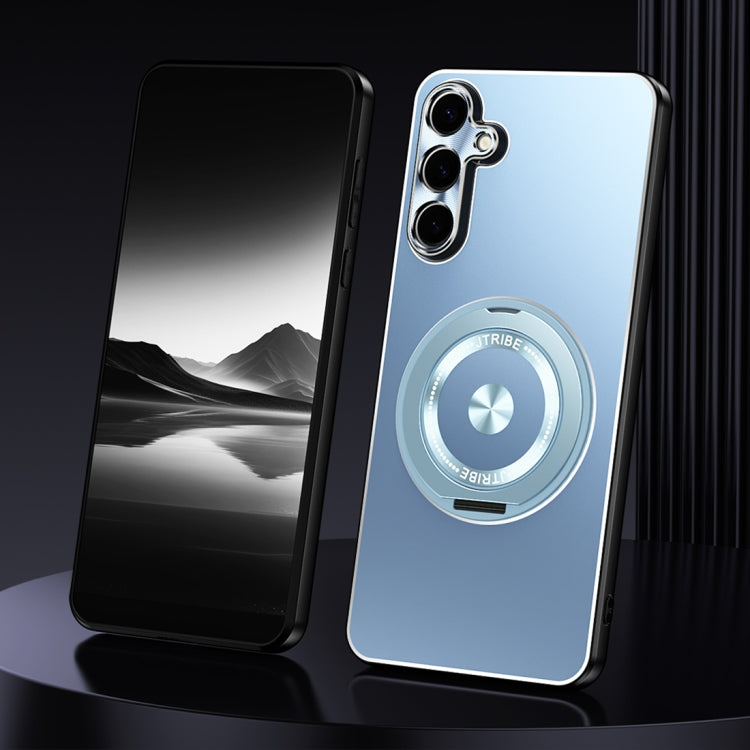 Rotating Holder Frosted Metal Phone Case, For Samsung Galaxy S26+ 5G, For Samsung Galaxy S26 Ultra 5G, For Samsung Galaxy S26 5G, For Samsung Galaxy S25 5G, For Samsung Galaxy S25 Ultra 5G, For Samsung Galaxy S24 Ultra 5G, For Samsung Galaxy S24+ 5G   ...