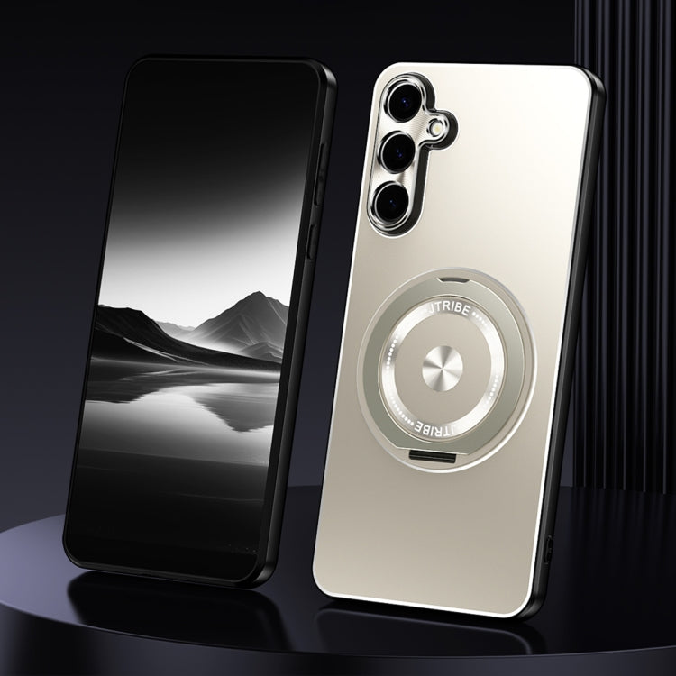 Rotating Holder Frosted Metal Phone Case, For Samsung Galaxy S26+ 5G, For Samsung Galaxy S26 Ultra 5G, For Samsung Galaxy S26 5G, For Samsung Galaxy S25 5G, For Samsung Galaxy S25 Ultra 5G, For Samsung Galaxy S24 Ultra 5G, For Samsung Galaxy S24+ 5G   ...