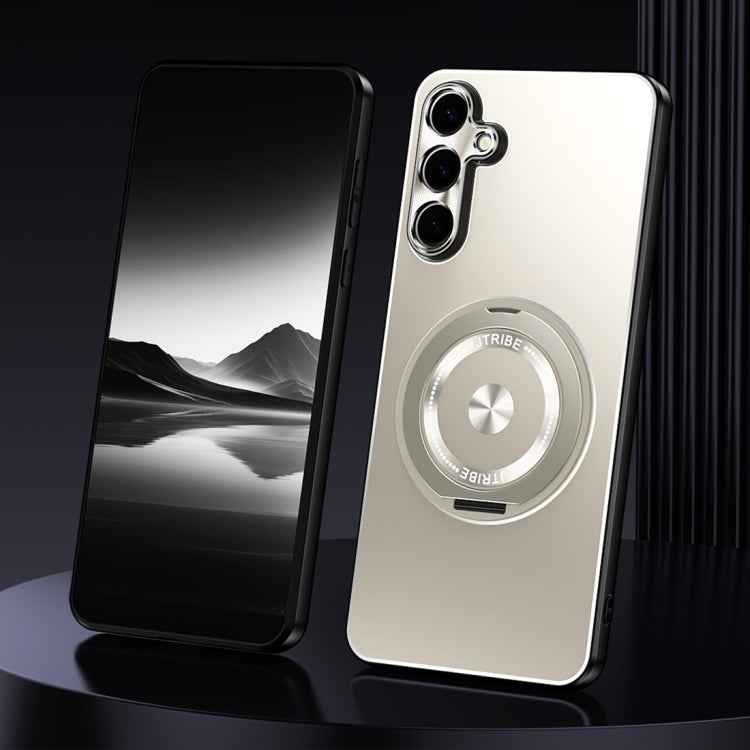 Rotating Holder Frosted Metal Phone Case, For Samsung Galaxy S26+ 5G, For Samsung Galaxy S26 Ultra 5G, For Samsung Galaxy S26 5G, For Samsung Galaxy S25 5G, For Samsung Galaxy S25 Ultra 5G, For Samsung Galaxy S24 Ultra 5G, For Samsung Galaxy S24+ 5G   ...