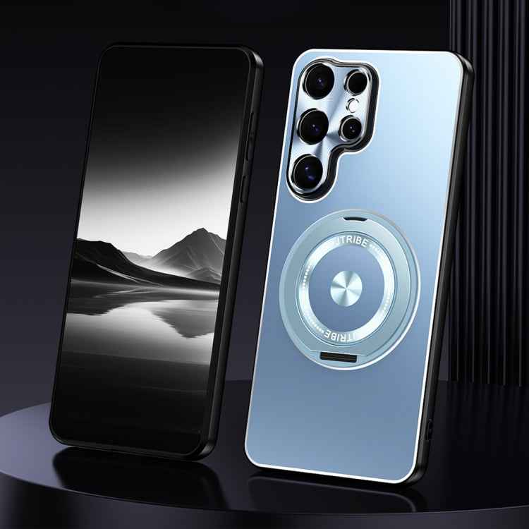 Rotating Holder Frosted Metal Phone Case, For Samsung Galaxy S26+ 5G, For Samsung Galaxy S26 Ultra 5G, For Samsung Galaxy S26 5G, For Samsung Galaxy S25 5G, For Samsung Galaxy S25 Ultra 5G, For Samsung Galaxy S24 Ultra 5G, For Samsung Galaxy S24+ 5G   ...