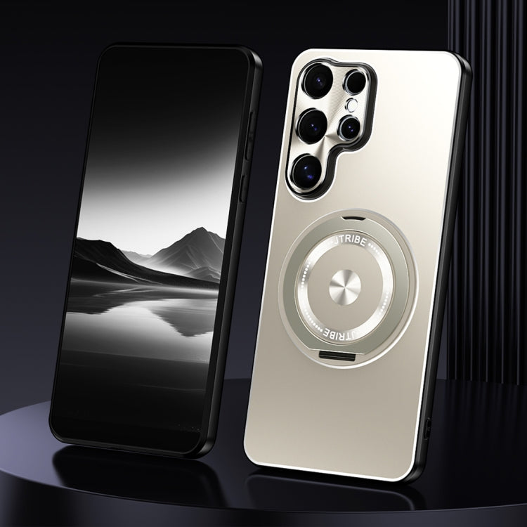 Rotating Holder Frosted Metal Phone Case, For Samsung Galaxy S26+ 5G, For Samsung Galaxy S26 Ultra 5G, For Samsung Galaxy S26 5G, For Samsung Galaxy S25 5G, For Samsung Galaxy S25 Ultra 5G, For Samsung Galaxy S24 Ultra 5G, For Samsung Galaxy S24+ 5G   ...