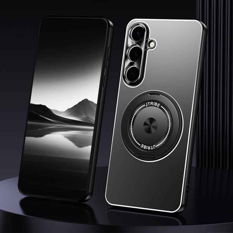 Rotating Holder Frosted Metal Phone Case, For Samsung Galaxy S26+ 5G, For Samsung Galaxy S26 Ultra 5G, For Samsung Galaxy S26 5G, For Samsung Galaxy S25 5G, For Samsung Galaxy S25 Ultra 5G, For Samsung Galaxy S24 Ultra 5G, For Samsung Galaxy S24+ 5G   ...