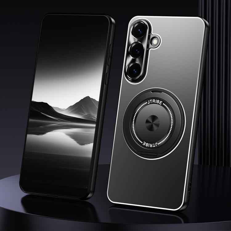 Rotating Holder Frosted Metal Phone Case, For Samsung Galaxy S26+ 5G, For Samsung Galaxy S26 Ultra 5G, For Samsung Galaxy S26 5G, For Samsung Galaxy S25 5G, For Samsung Galaxy S25 Ultra 5G, For Samsung Galaxy S24 Ultra 5G, For Samsung Galaxy S24+ 5G   ...