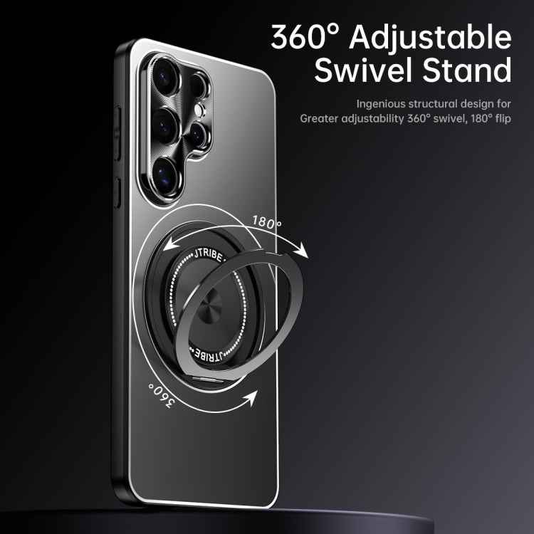 Rotating Holder Frosted Metal Phone Case, For Samsung Galaxy S26+ 5G, For Samsung Galaxy S26 Ultra 5G, For Samsung Galaxy S26 5G, For Samsung Galaxy S25 5G, For Samsung Galaxy S25 Ultra 5G, For Samsung Galaxy S24 Ultra 5G, For Samsung Galaxy S24+ 5G   ...
