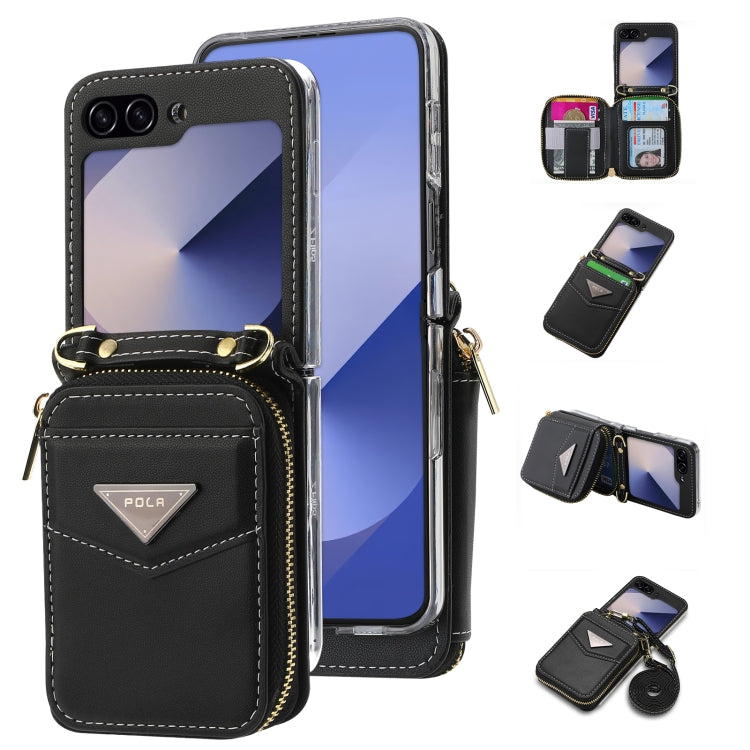 POLA Multi-Card Slots Zipper Wallet Phone Case