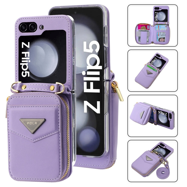 POLA Multi-Card Slots Zipper Wallet Phone Case