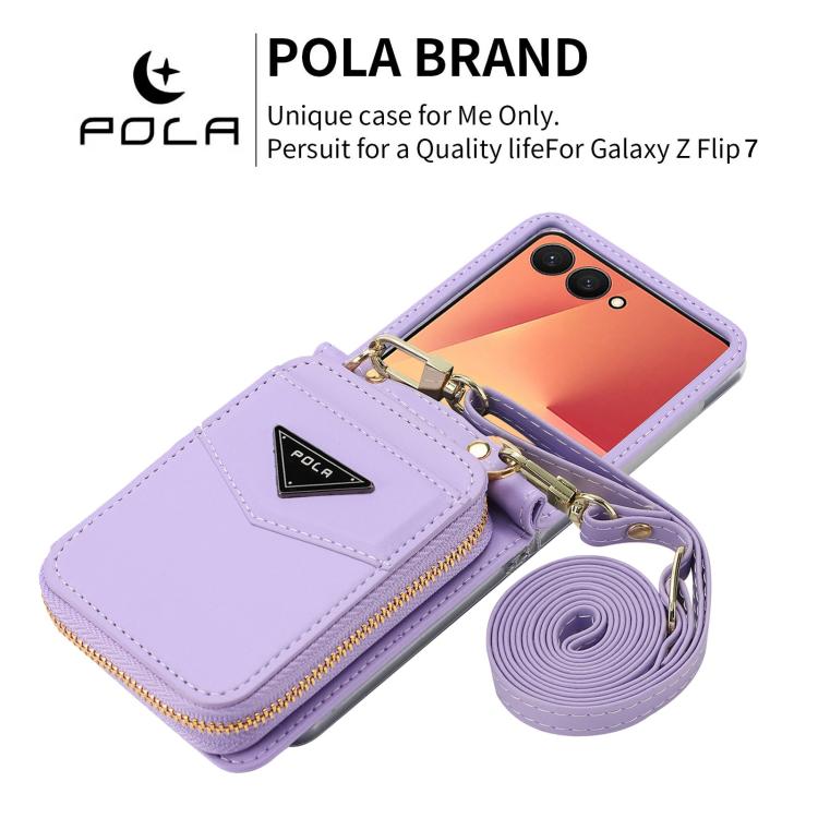 POLA Multi-Card Slots Zipper Wallet Phone Case