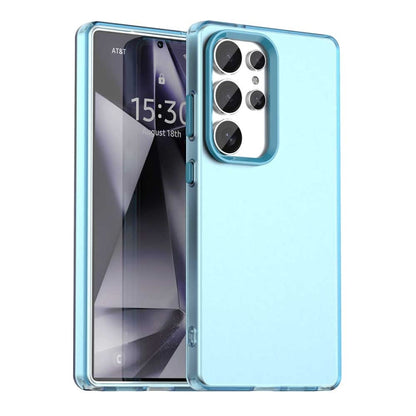 Candy PC Hybrid TPU Shockproof Phone Case, For Samsung Galaxy S25 Ultra 5G, For Samsung Galaxy S24 FE 5G, For Samsung Galaxy S24 Ultra 5G, For Samsung Galaxy S24+ 5G, For Samsung Galaxy S24 5G, For Samsung Galaxy S23 FE 5G