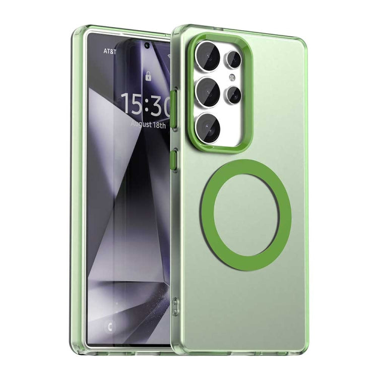 Candy Magsafe PC Hybrid TPU Phone Case, For Samsung Galaxy S25+ 5G, For Samsung Galaxy S25 Ultra 5G, For Samsung Galaxy S24 FE 5G, For Samsung Galaxy S24 Ultra 5G, For Samsung Galaxy S24+ 5G, For Samsung Galaxy S24 5G