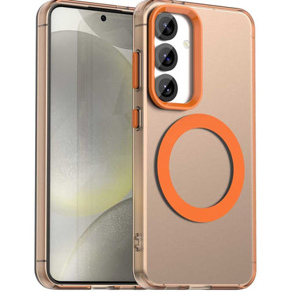 Candy Magsafe PC Hybrid TPU Phone Case, For Samsung Galaxy S25+ 5G, For Samsung Galaxy S25 Ultra 5G, For Samsung Galaxy S24 FE 5G, For Samsung Galaxy S24 Ultra 5G, For Samsung Galaxy S24+ 5G, For Samsung Galaxy S24 5G