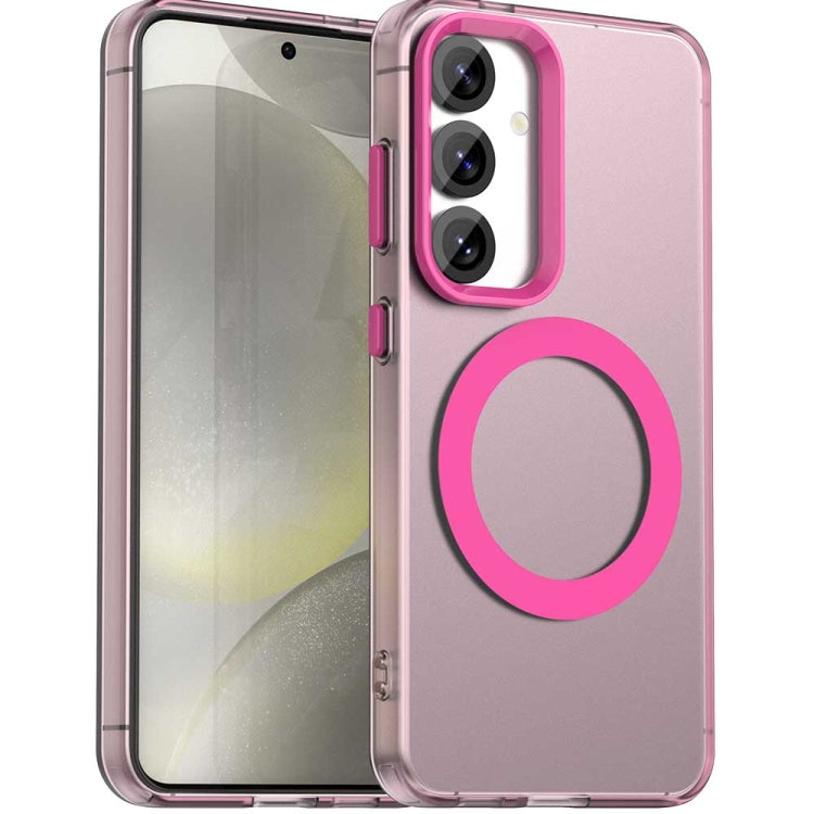 Candy Magsafe PC Hybrid TPU Phone Case, For Samsung Galaxy S25+ 5G, For Samsung Galaxy S25 Ultra 5G, For Samsung Galaxy S24 FE 5G, For Samsung Galaxy S24 Ultra 5G, For Samsung Galaxy S24+ 5G, For Samsung Galaxy S24 5G