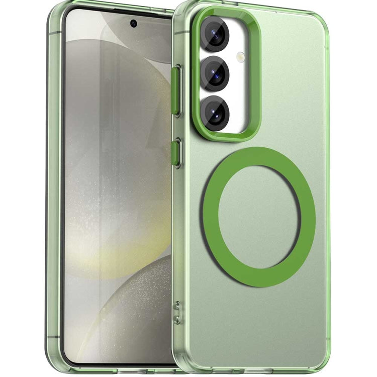 Candy Magsafe PC Hybrid TPU Phone Case, For Samsung Galaxy S25+ 5G, For Samsung Galaxy S25 Ultra 5G, For Samsung Galaxy S24 FE 5G, For Samsung Galaxy S24 Ultra 5G, For Samsung Galaxy S24+ 5G, For Samsung Galaxy S24 5G