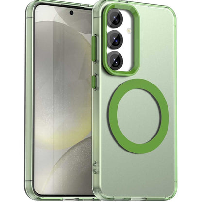 Candy Magsafe PC Hybrid TPU Phone Case, For Samsung Galaxy S25+ 5G, For Samsung Galaxy S25 Ultra 5G, For Samsung Galaxy S24 FE 5G, For Samsung Galaxy S24 Ultra 5G, For Samsung Galaxy S24+ 5G, For Samsung Galaxy S24 5G