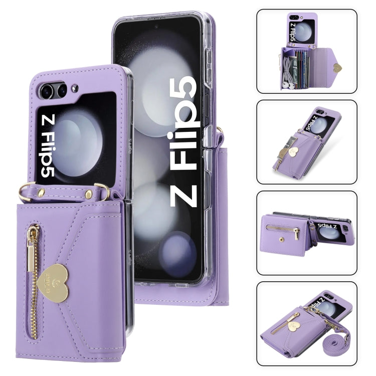 POLA Love Buckle Multi-Card Slots Zipper Wallet Phone Case