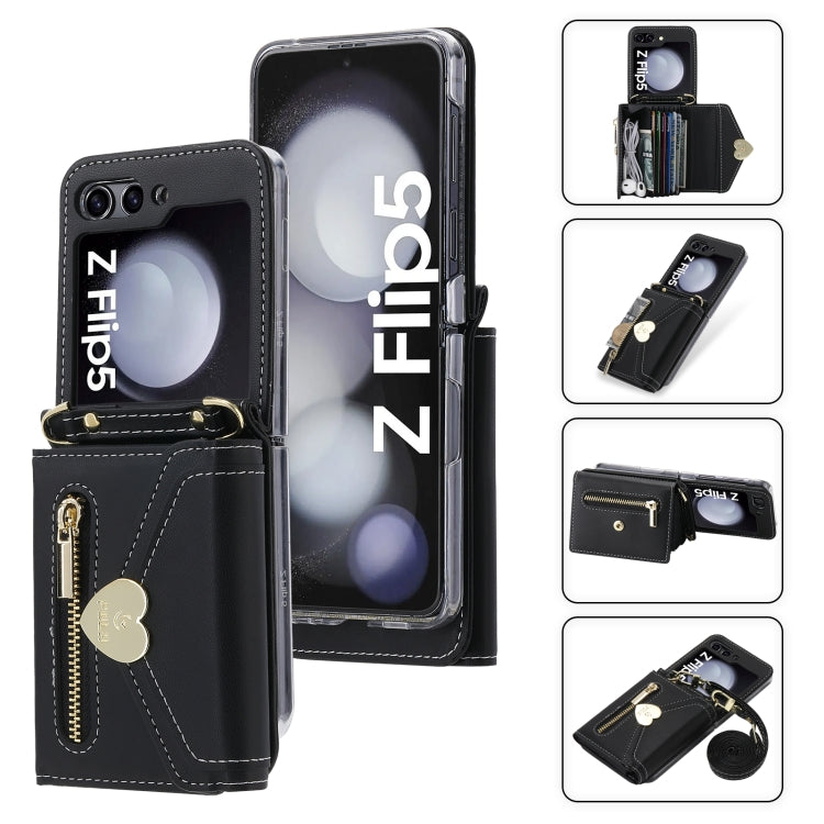 POLA Love Buckle Multi-Card Slots Zipper Wallet Phone Case