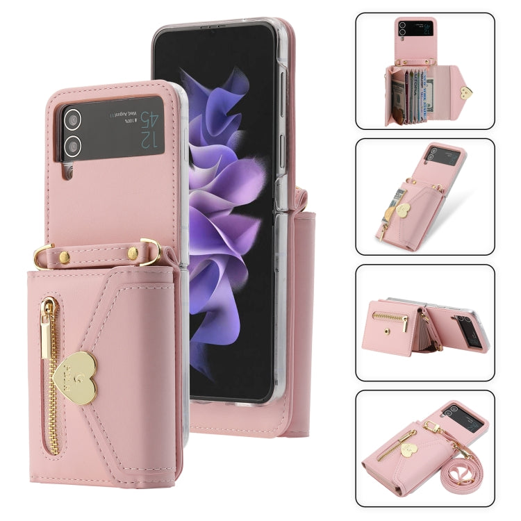 POLA Love Buckle Multi-Card Slots Zipper Wallet Phone Case