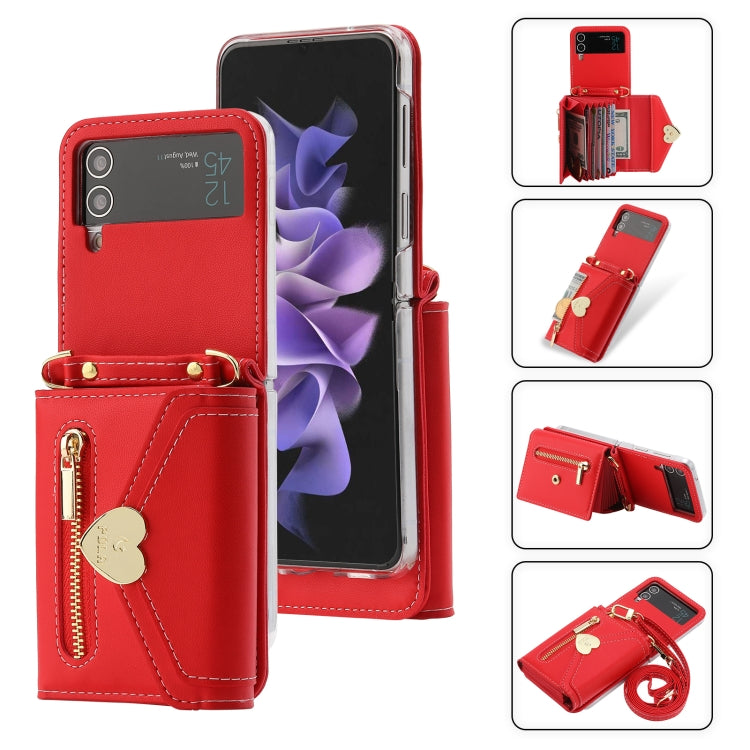 POLA Love Buckle Multi-Card Slots Zipper Wallet Phone Case