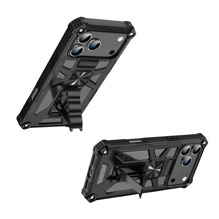 Armor Shockproof TPU + PC Magnetic Phone Case with Holder