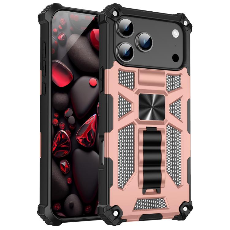 Armor Shockproof TPU + PC Magnetic Phone Case with Holder