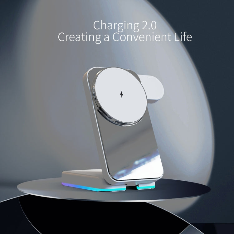 H62 RGB LED Light 3 in 1 Foldable Wireless Charger