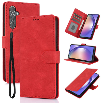 Fantasy Skin-feel Calfskin Texture Leather Phone Case, For Samsung Galaxy S24+ 5G, For Samsung Galaxy S24 5G, For Samsung Galaxy S23 FE 5G