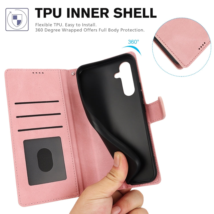 Fantasy Skin-feel Calfskin Texture Leather Phone Case, For Samsung Galaxy S24+ 5G, For Samsung Galaxy S24 5G, For Samsung Galaxy S23 FE 5G