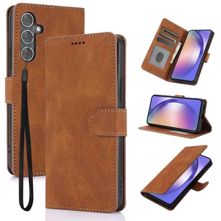 Fantasy Skin-feel Calfskin Texture Leather Phone Case, For Samsung Galaxy S26+ 5G, For Samsung Galaxy S26 Ultra 5G, For Samsung Galaxy S26 5G, For Samsung Galaxy S25 Edge 5G, For Samsung Galaxy S25 5G, For Samsung Galaxy S25+ 5G                        ...