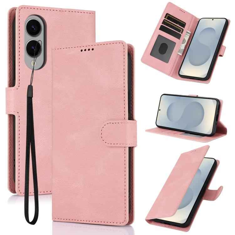 Fantasy Skin-feel Calfskin Texture Leather Phone Case, For Samsung Galaxy S26+ 5G, For Samsung Galaxy S26 Ultra 5G, For Samsung Galaxy S26 5G, For Samsung Galaxy S25 Edge 5G, For Samsung Galaxy S25 5G, For Samsung Galaxy S25+ 5G                        ...