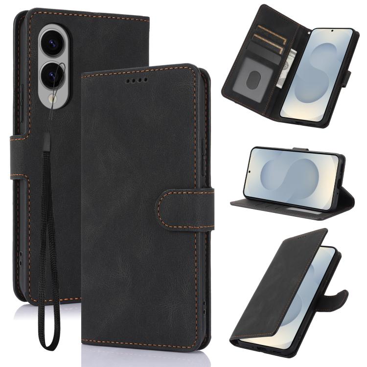 Fantasy Skin-feel Calfskin Texture Leather Phone Case, For Samsung Galaxy S26+ 5G, For Samsung Galaxy S26 Ultra 5G, For Samsung Galaxy S26 5G, For Samsung Galaxy S25 Edge 5G, For Samsung Galaxy S25 5G, For Samsung Galaxy S25+ 5G                        ...