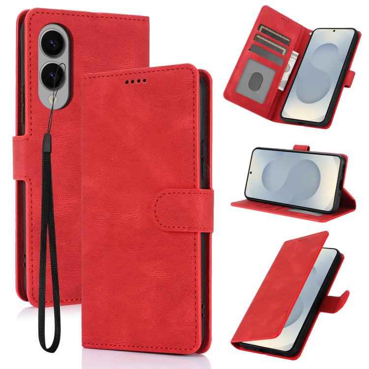 Fantasy Skin-feel Calfskin Texture Leather Phone Case, For Samsung Galaxy S26+ 5G, For Samsung Galaxy S26 Ultra 5G, For Samsung Galaxy S26 5G, For Samsung Galaxy S25 Edge 5G, For Samsung Galaxy S25 5G, For Samsung Galaxy S25+ 5G                        ...