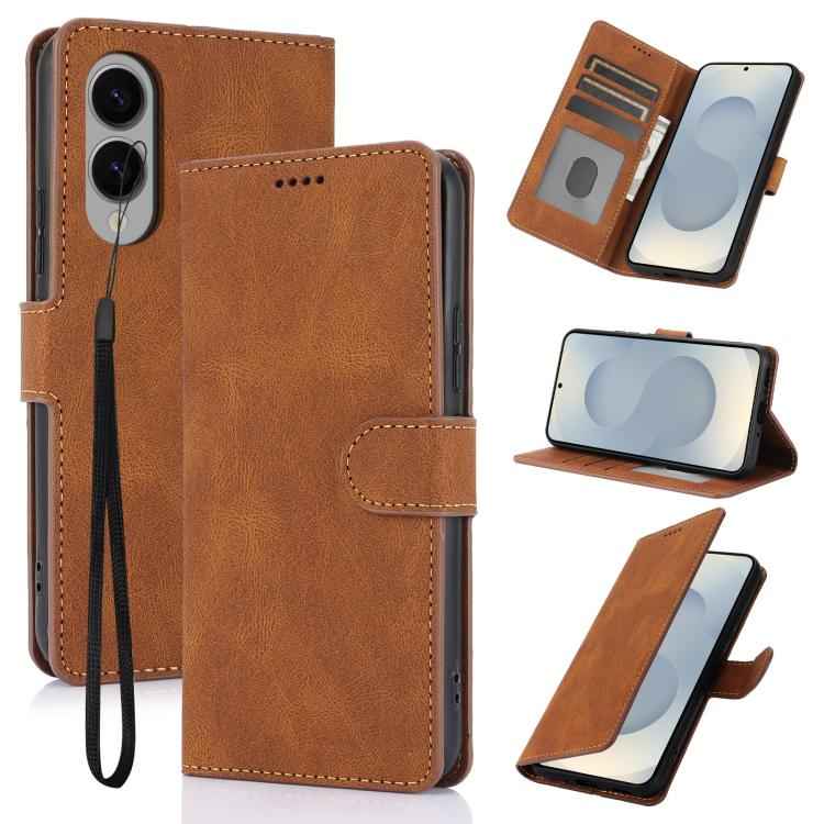Fantasy Skin-feel Calfskin Texture Leather Phone Case, For Samsung Galaxy S26+ 5G, For Samsung Galaxy S26 Ultra 5G, For Samsung Galaxy S26 5G, For Samsung Galaxy S25 Edge 5G, For Samsung Galaxy S25 5G, For Samsung Galaxy S25+ 5G                        ...