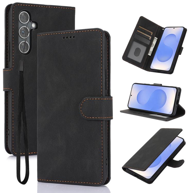 Fantasy Skin-feel Calfskin Texture Leather Phone Case, For Samsung Galaxy S26+ 5G, For Samsung Galaxy S26 Ultra 5G, For Samsung Galaxy S26 5G, For Samsung Galaxy S25 Edge 5G, For Samsung Galaxy S25 5G, For Samsung Galaxy S25+ 5G                        ...