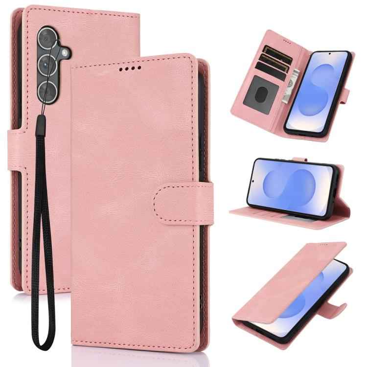 Fantasy Skin-feel Calfskin Texture Leather Phone Case, For Samsung Galaxy S26+ 5G, For Samsung Galaxy S26 Ultra 5G, For Samsung Galaxy S26 5G, For Samsung Galaxy S25 Edge 5G, For Samsung Galaxy S25 5G, For Samsung Galaxy S25+ 5G                        ...