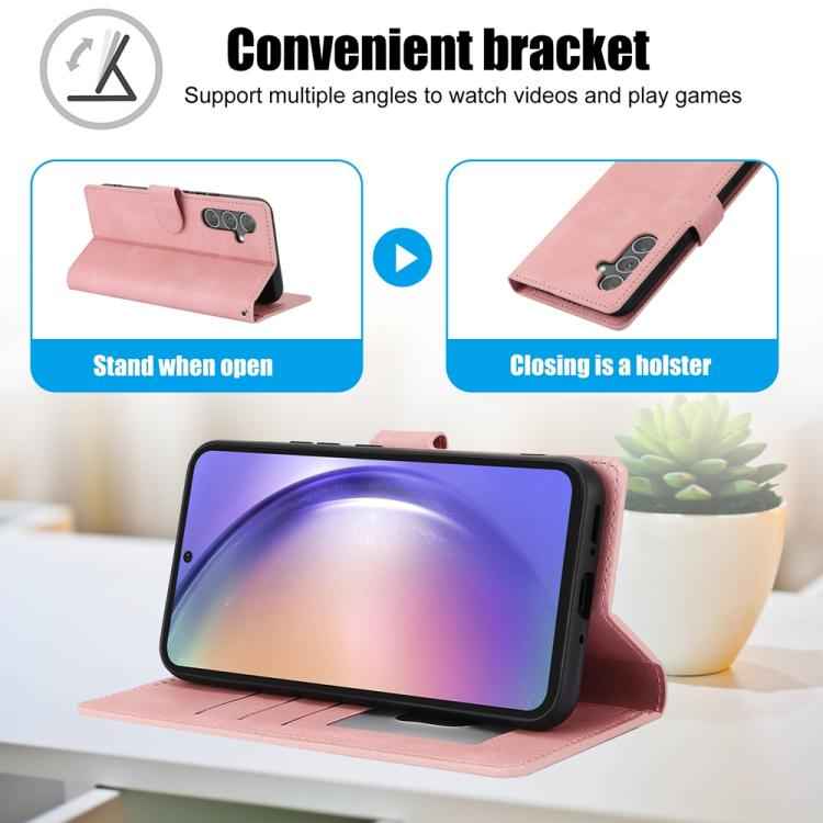 Fantasy Skin-feel Calfskin Texture Leather Phone Case, For Samsung Galaxy S26+ 5G, For Samsung Galaxy S26 Ultra 5G, For Samsung Galaxy S26 5G, For Samsung Galaxy S25 Edge 5G, For Samsung Galaxy S25 5G, For Samsung Galaxy S25+ 5G                        ...