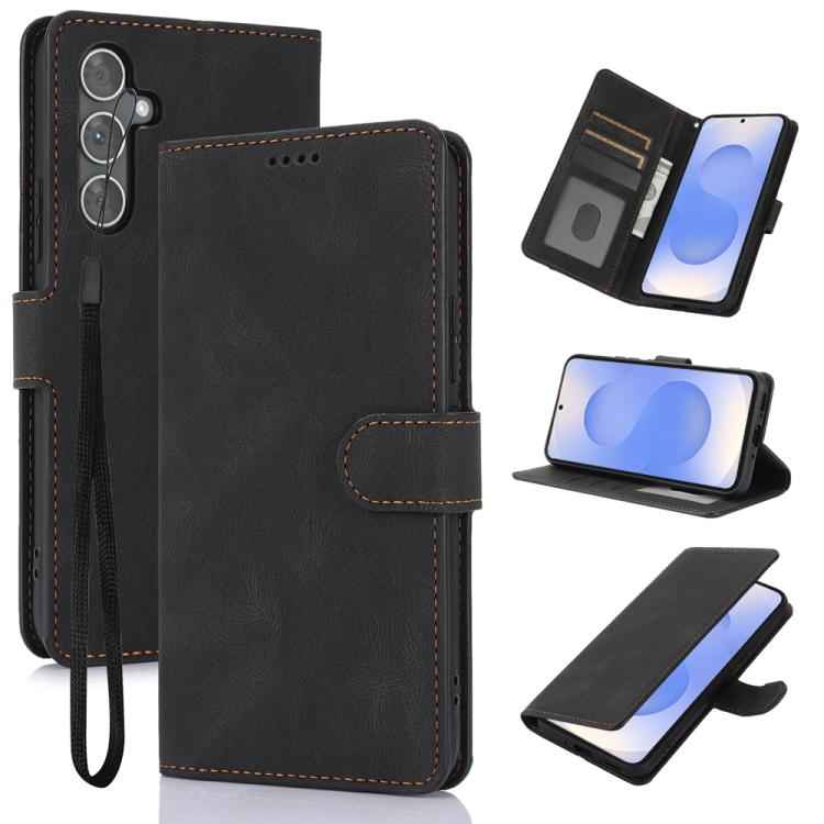 Fantasy Skin-feel Calfskin Texture Leather Phone Case, For Samsung Galaxy S26+ 5G, For Samsung Galaxy S26 Ultra 5G, For Samsung Galaxy S26 5G, For Samsung Galaxy S25 Edge 5G, For Samsung Galaxy S25 5G, For Samsung Galaxy S25+ 5G                        ...