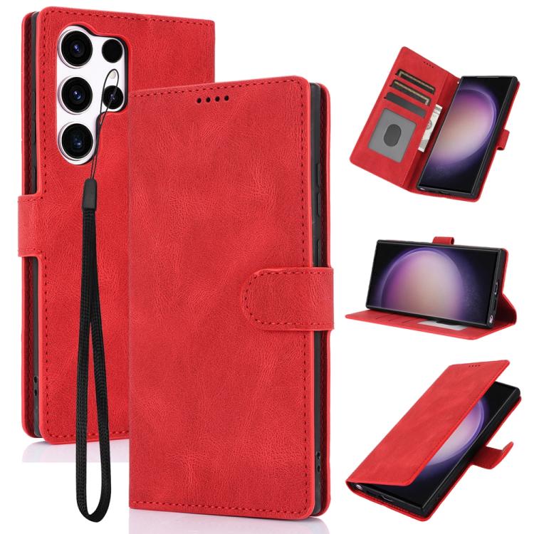 Fantasy Skin-feel Calfskin Texture Leather Phone Case, For Samsung Galaxy S26+ 5G, For Samsung Galaxy S26 Ultra 5G, For Samsung Galaxy S26 5G, For Samsung Galaxy S25 Edge 5G, For Samsung Galaxy S25 5G, For Samsung Galaxy S25+ 5G                        ...