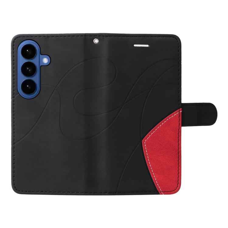Dual-color Splicing Flip Leather Phone Case, For Samsung Galaxy S26+ 5G, For Samsung Galaxy S26 Edge 5G, For Samsung Galaxy S26 Ultra 5G, For Samsung Galaxy S26 5G, For Samsung Galaxy S25 FE 5G, For Samsung Galaxy S25 / S24 5G                          ...