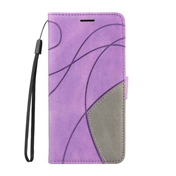 Dual-color Splicing Flip Leather Phone Case, For Samsung Galaxy S26+ 5G, For Samsung Galaxy S26 Edge 5G, For Samsung Galaxy S26 Ultra 5G, For Samsung Galaxy S26 5G, For Samsung Galaxy S25 FE 5G, For Samsung Galaxy S25 / S24 5G                          ...