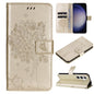Tree & Cat Embossed Pattern Flip Leather Phone Case, For Galaxy S26 5G, For Galaxy S25 FE 5G, For Galaxy S25 / S24 5G, For Galaxy S25+ / S24+ 5G