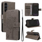 Tree & Cat Embossed Pattern Flip Leather Phone Case, For Galaxy S26 5G, For Galaxy S25 FE 5G, For Galaxy S25 / S24 5G, For Galaxy S25+ / S24+ 5G