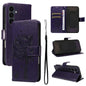 Tree & Cat Embossed Pattern Flip Leather Phone Case, For Galaxy S26 5G, For Galaxy S25 FE 5G, For Galaxy S25 / S24 5G, For Galaxy S25+ / S24+ 5G