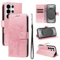 Tree & Cat Embossed Pattern Flip Leather Phone Case, For Galaxy S26 FE 5G, For Galaxy S26+ 5G, For Galaxy S26 Edge 5G, For Galaxy S26 Ultra 5G