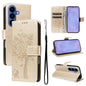 Tree & Cat Embossed Pattern Flip Leather Phone Case, For Galaxy S26 FE 5G, For Galaxy S26+ 5G, For Galaxy S26 Edge 5G, For Galaxy S26 Ultra 5G